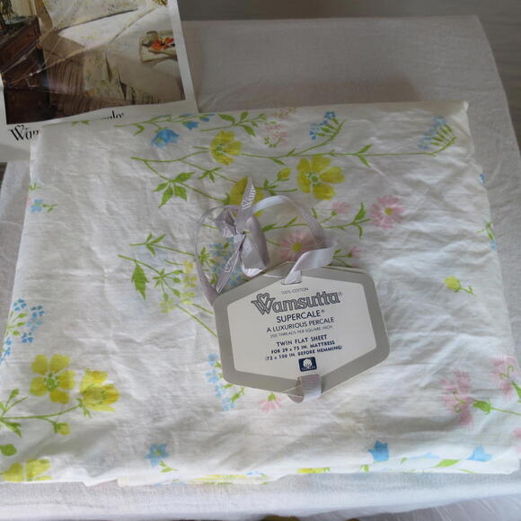 Wamsutta Supercale 100% Cotton Twin Flat Sheet PLEASE READ - Picture 1 of 6